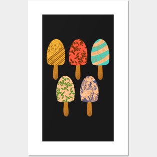 Ice Pop Kulfi Pattern Posters and Art